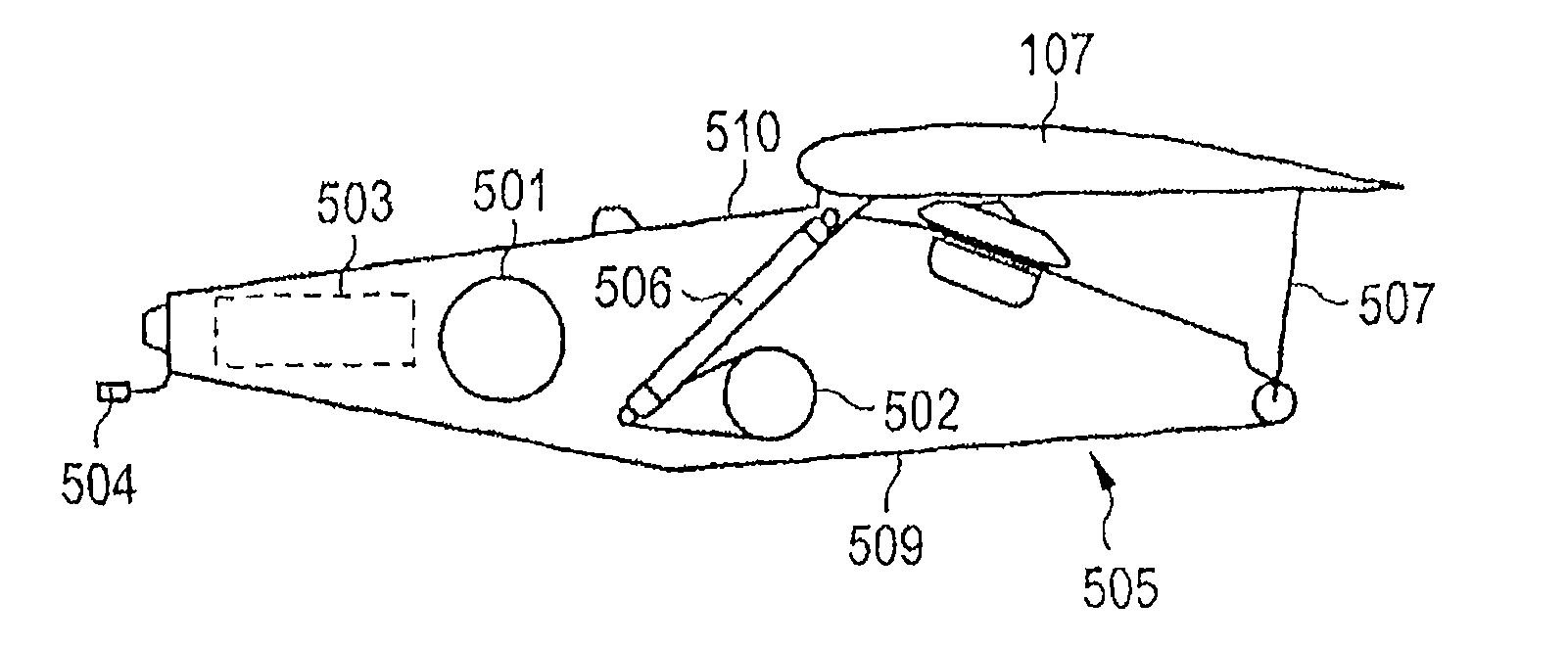 Landing flap drive system