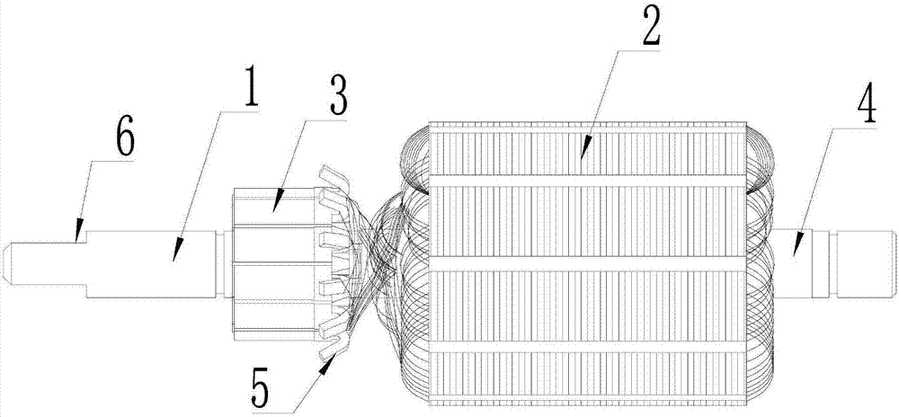 Winding method of motor rotor