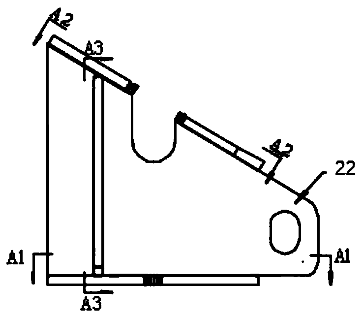 Auxiliary carrying structure for transverse bulkhead of ultra-large container ship