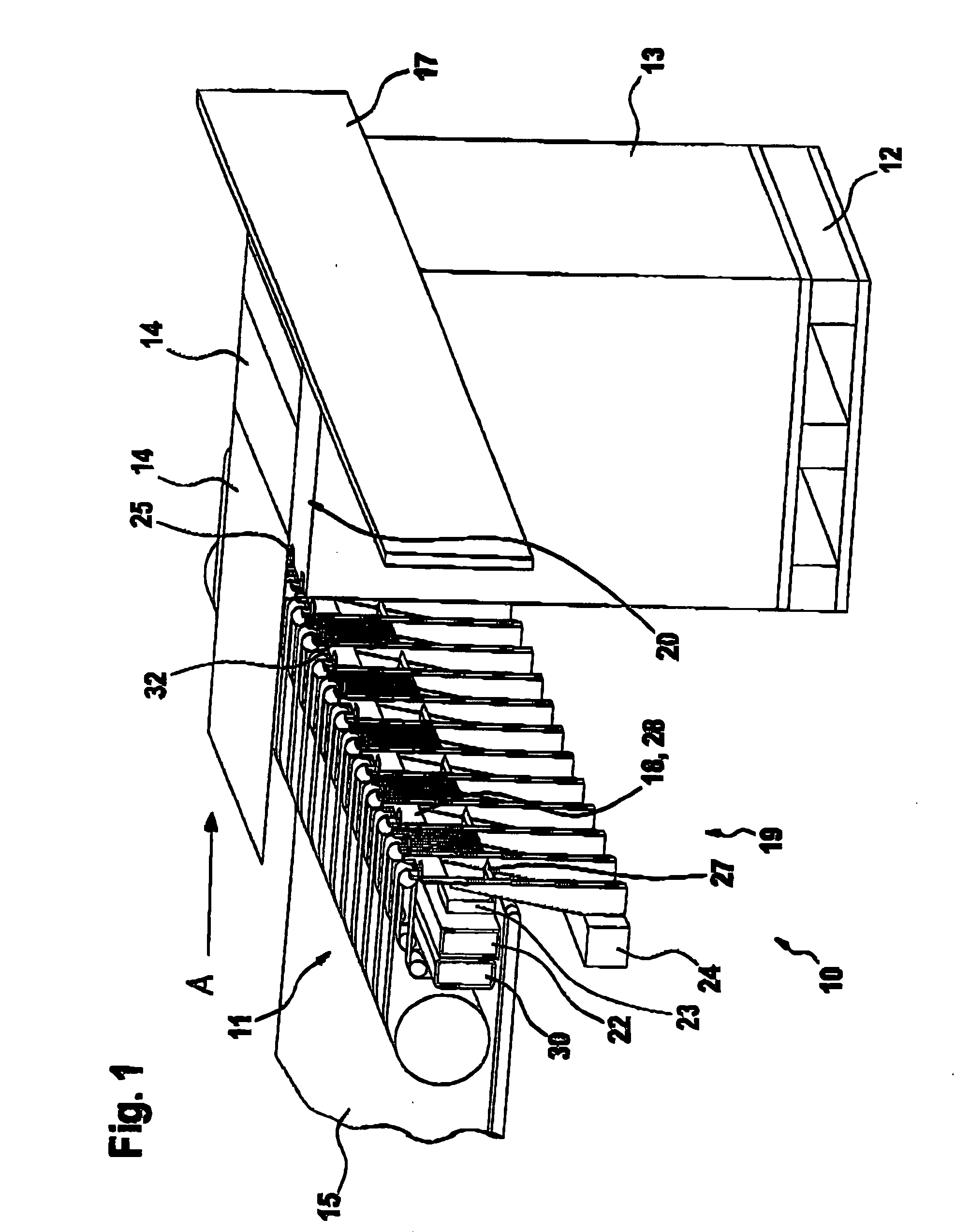 Method and device for stacking an incoming sheet stream