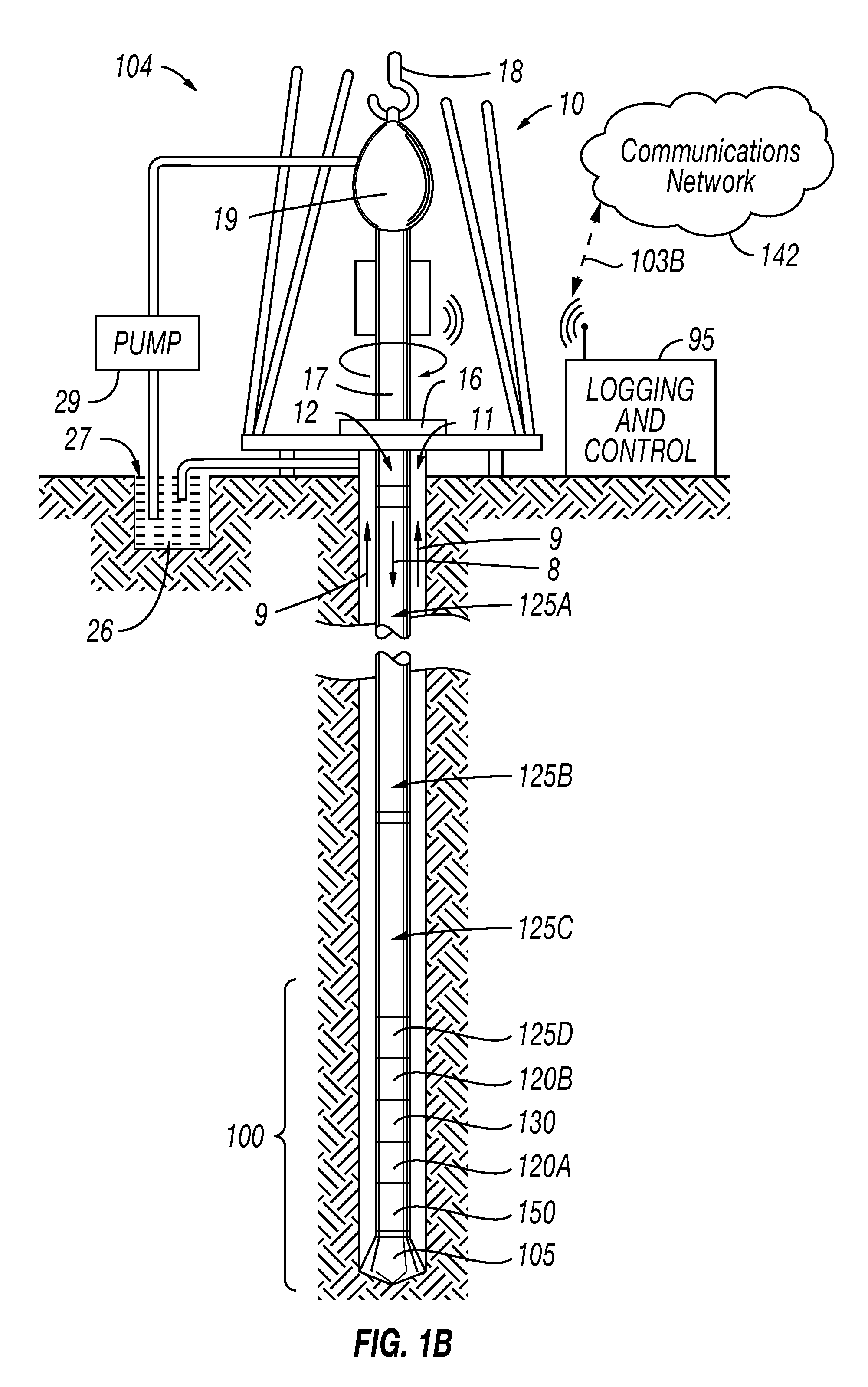 Casing Drilling Bottom Hole Assembly Having Wireless Power And Data Connection