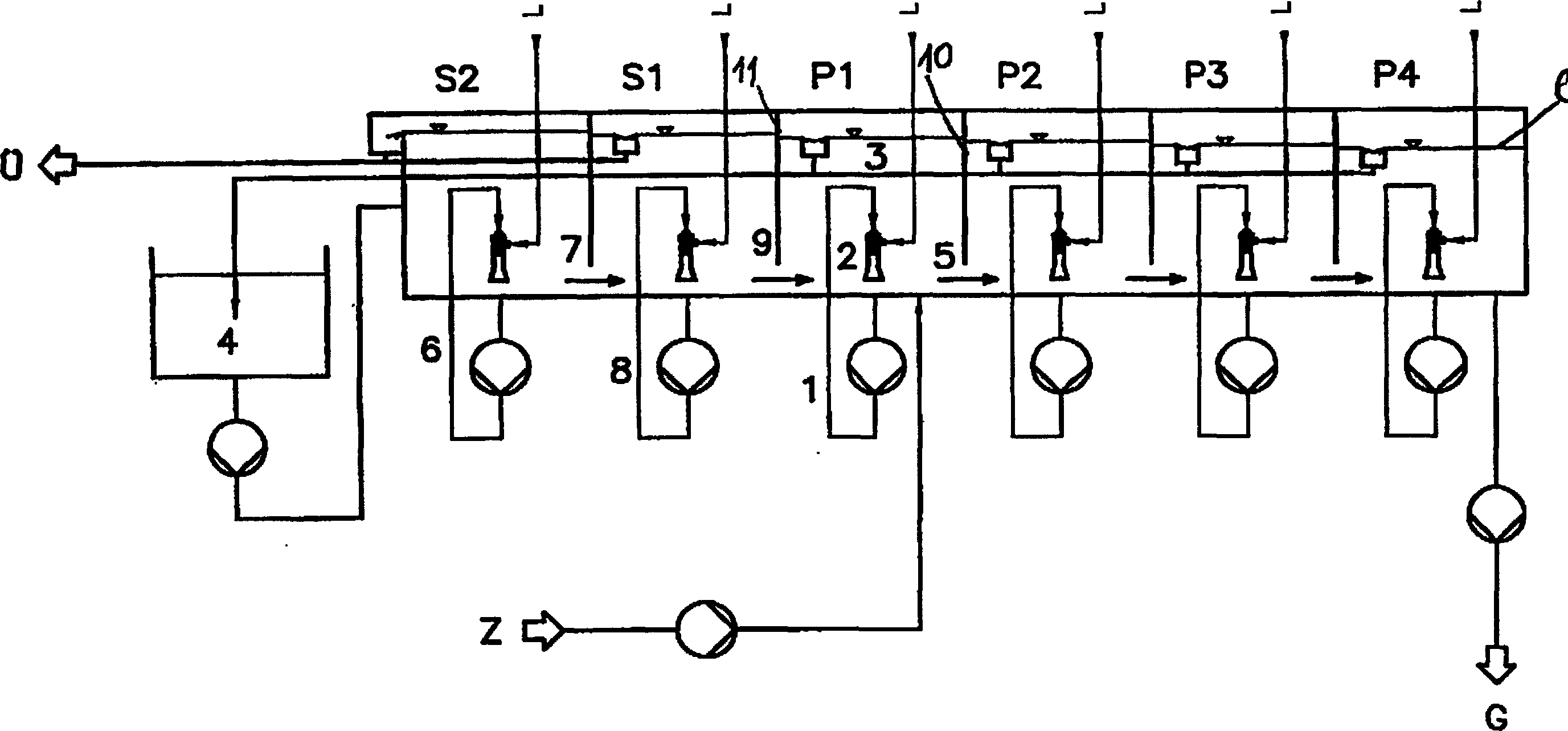 Method and device for inflation dispersing floation of pulp suspension liquid