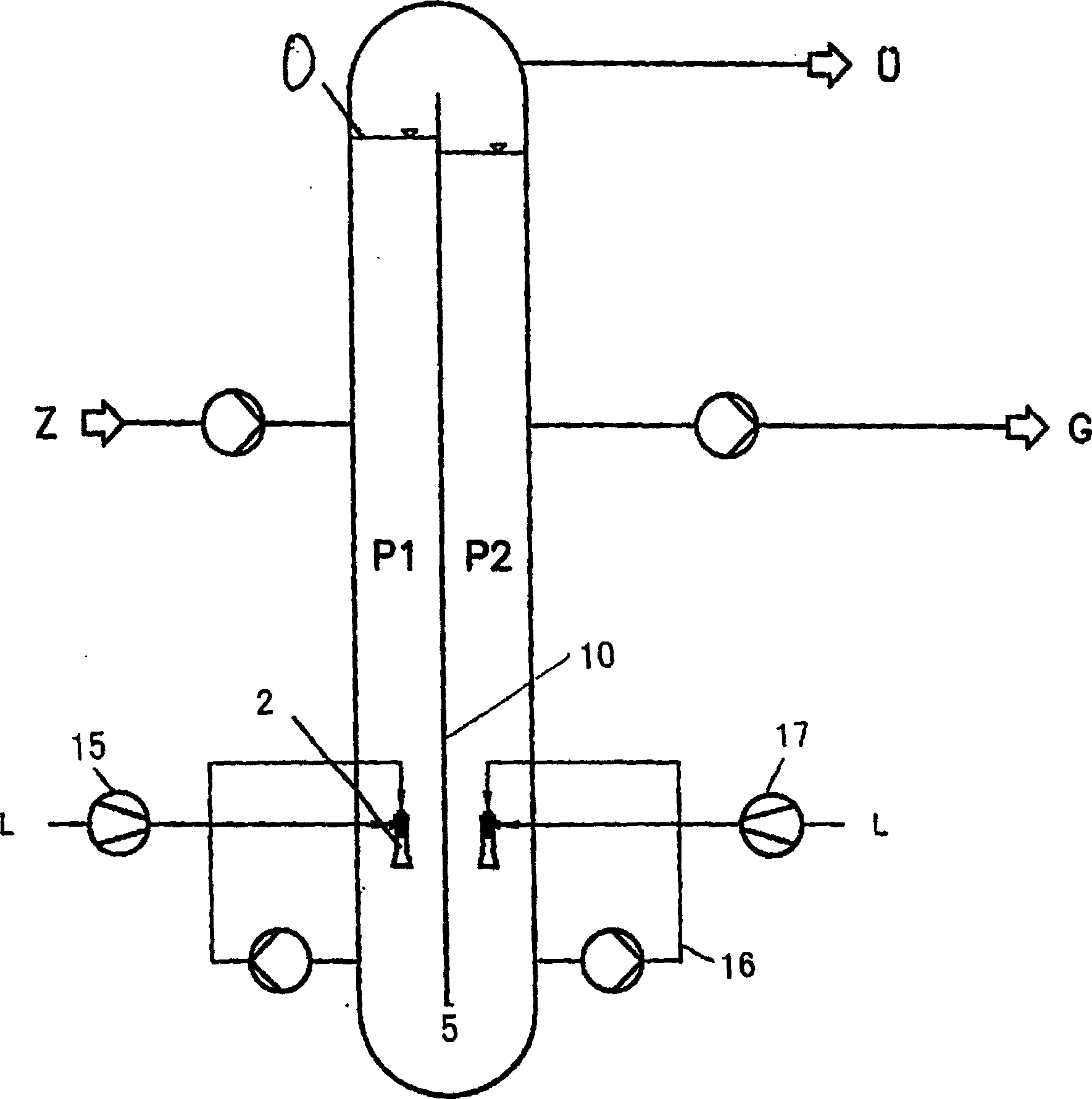 Method and device for inflation dispersing floation of pulp suspension liquid