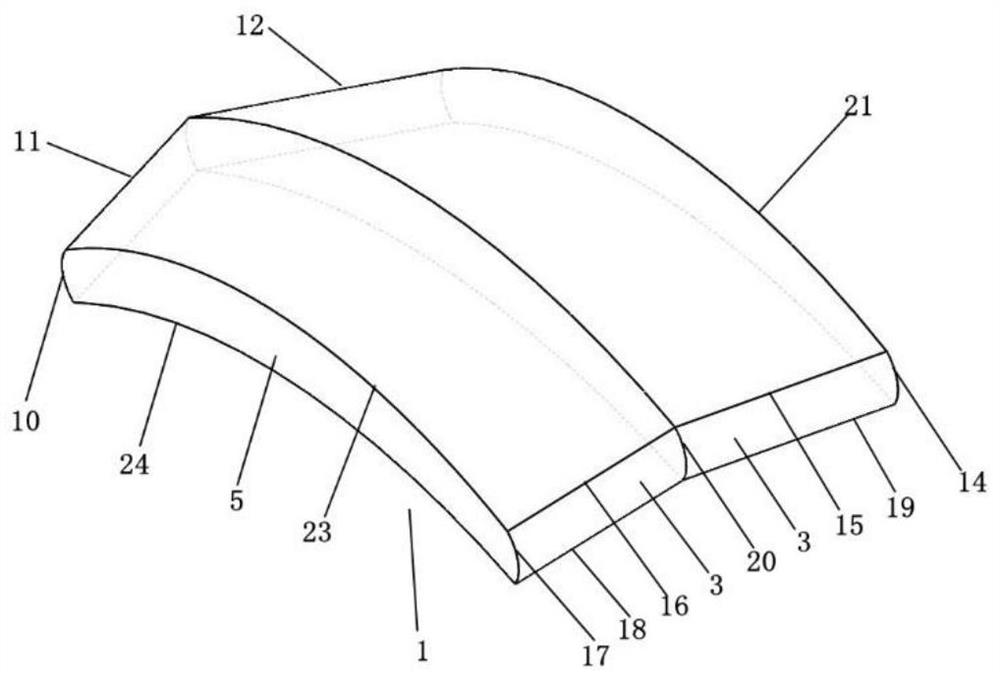 A cross-flow fan blade based on bionics