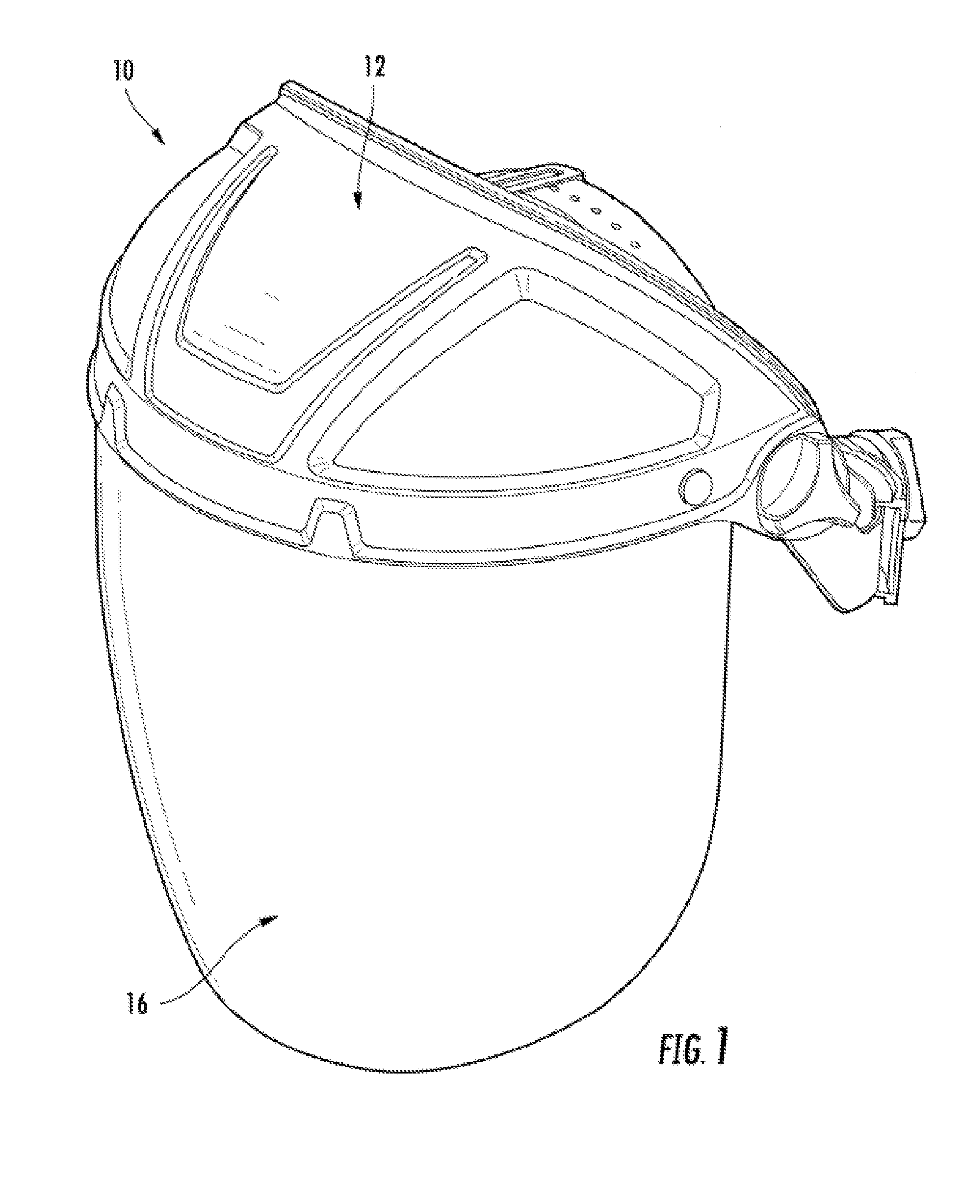 Electric-arc resistant face shield or lens including ir-blocking inorganic nanoparticles
