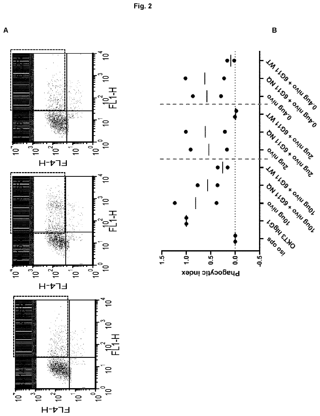 Antibody combinations for treatment of cancer in specific patients