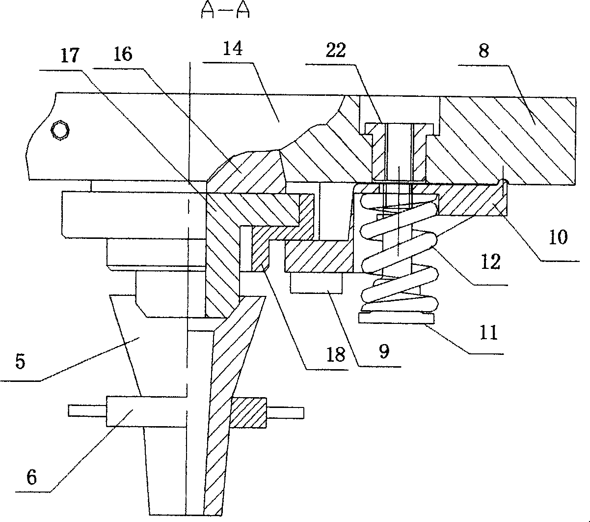 Fast sprue-replacing casting method and device for continuous irregular blank casting ladle