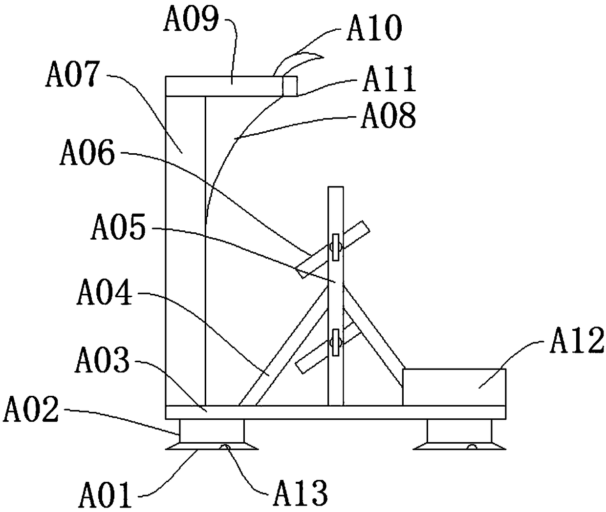 Environment-friendly industrial wastewater detection test tube placement device and application method thereof