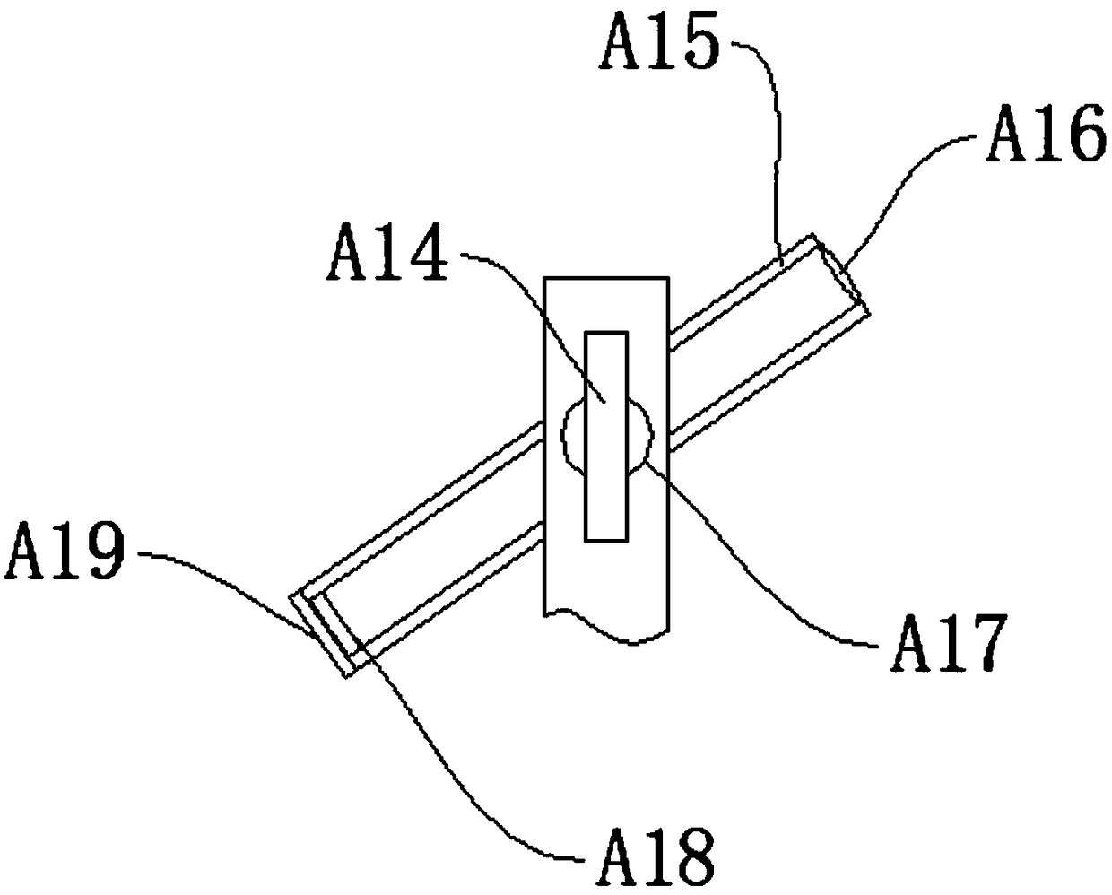 Environment-friendly industrial wastewater detection test tube placement device and application method thereof