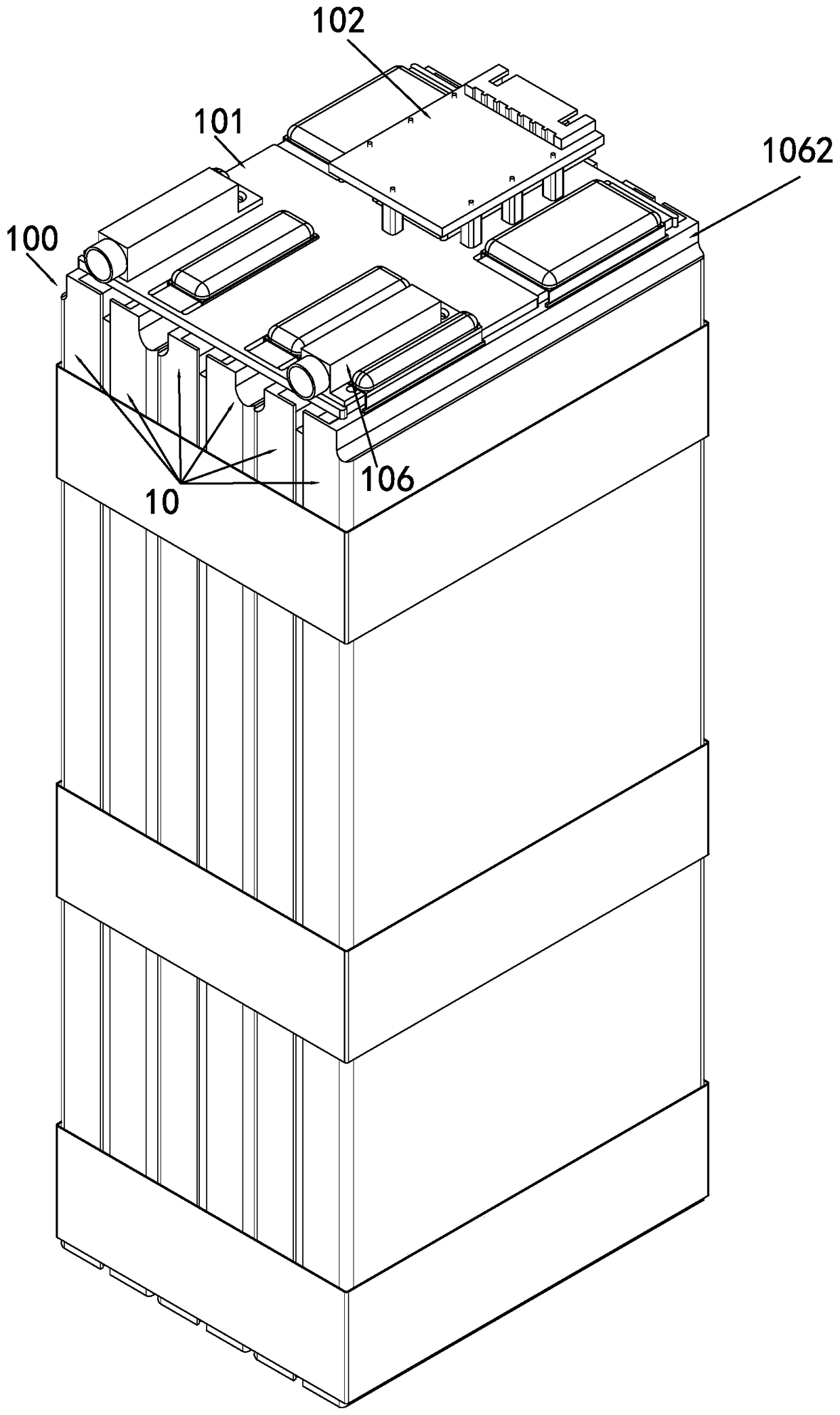 Lithium-ion battery pack assembly and lithium-ion battery pack with the same