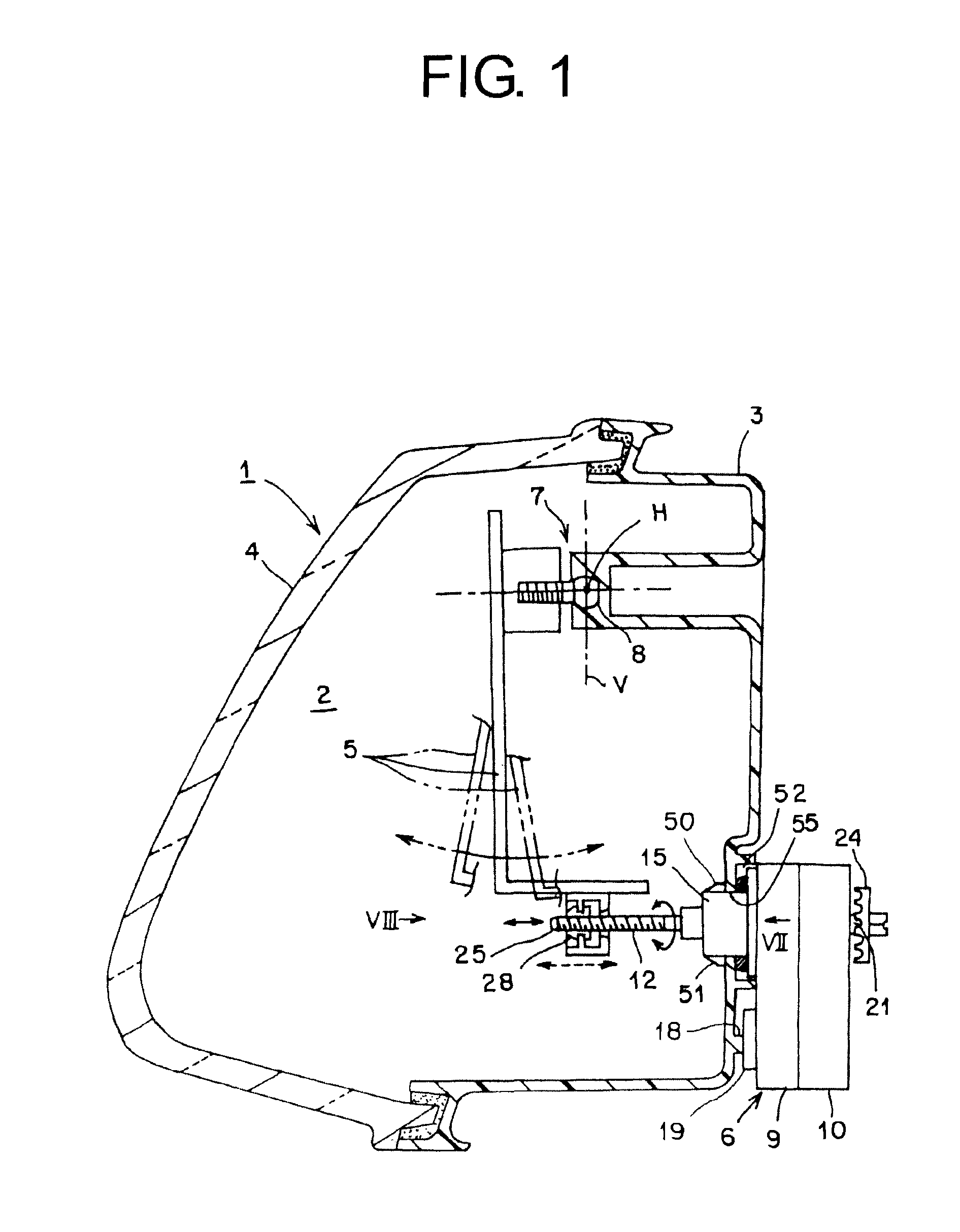 Head lamp leveling device for vehicle
