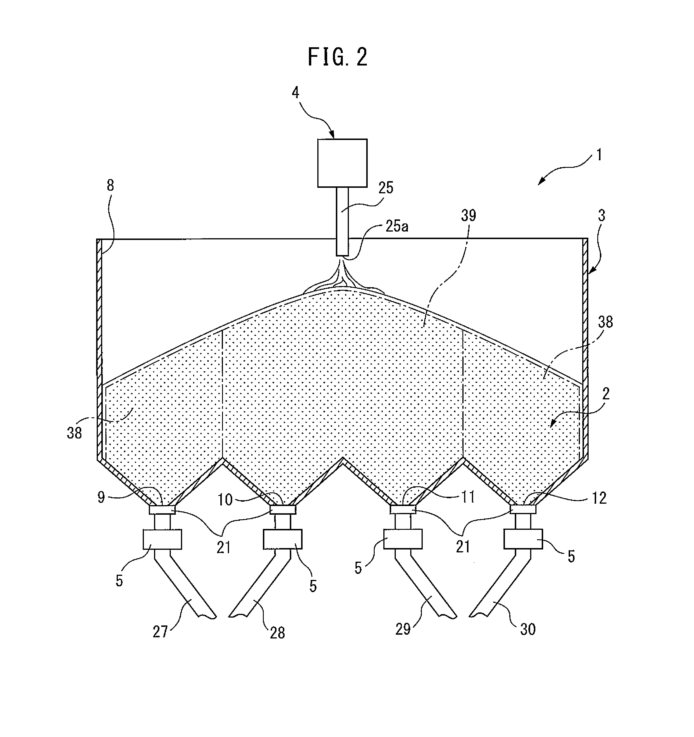 Method of filling a container with animal litter