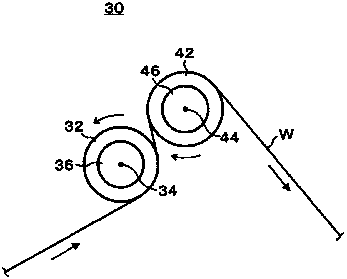 Production method of functional film and web conveying device