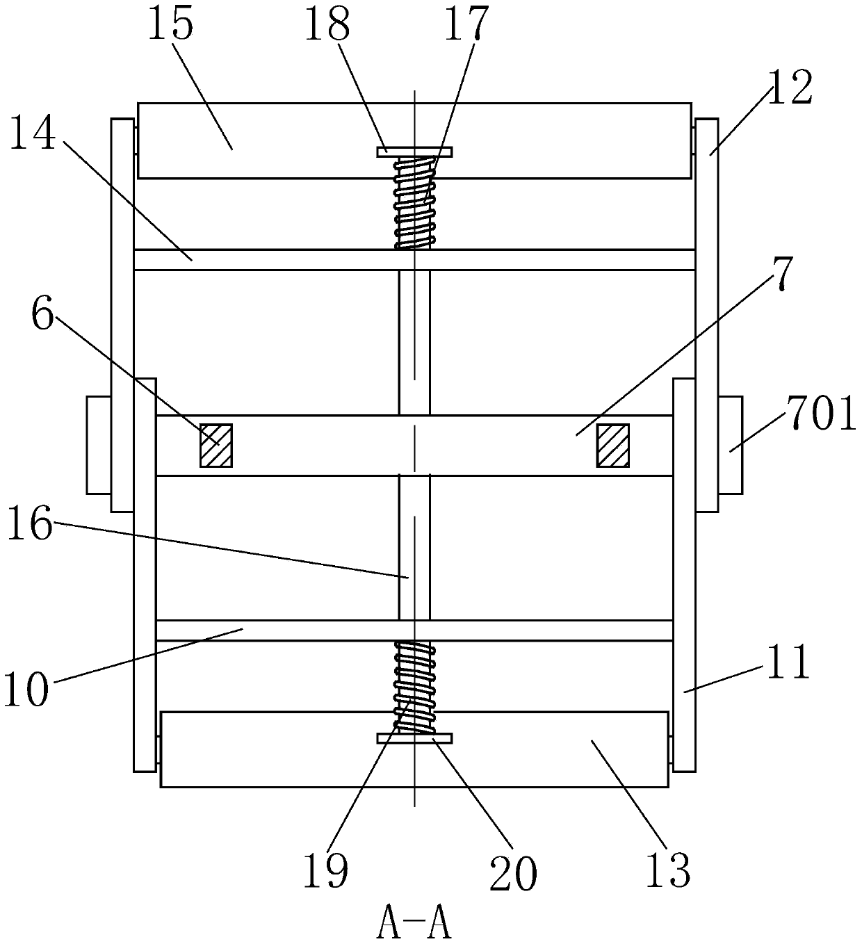 Coiling block wire flattening device