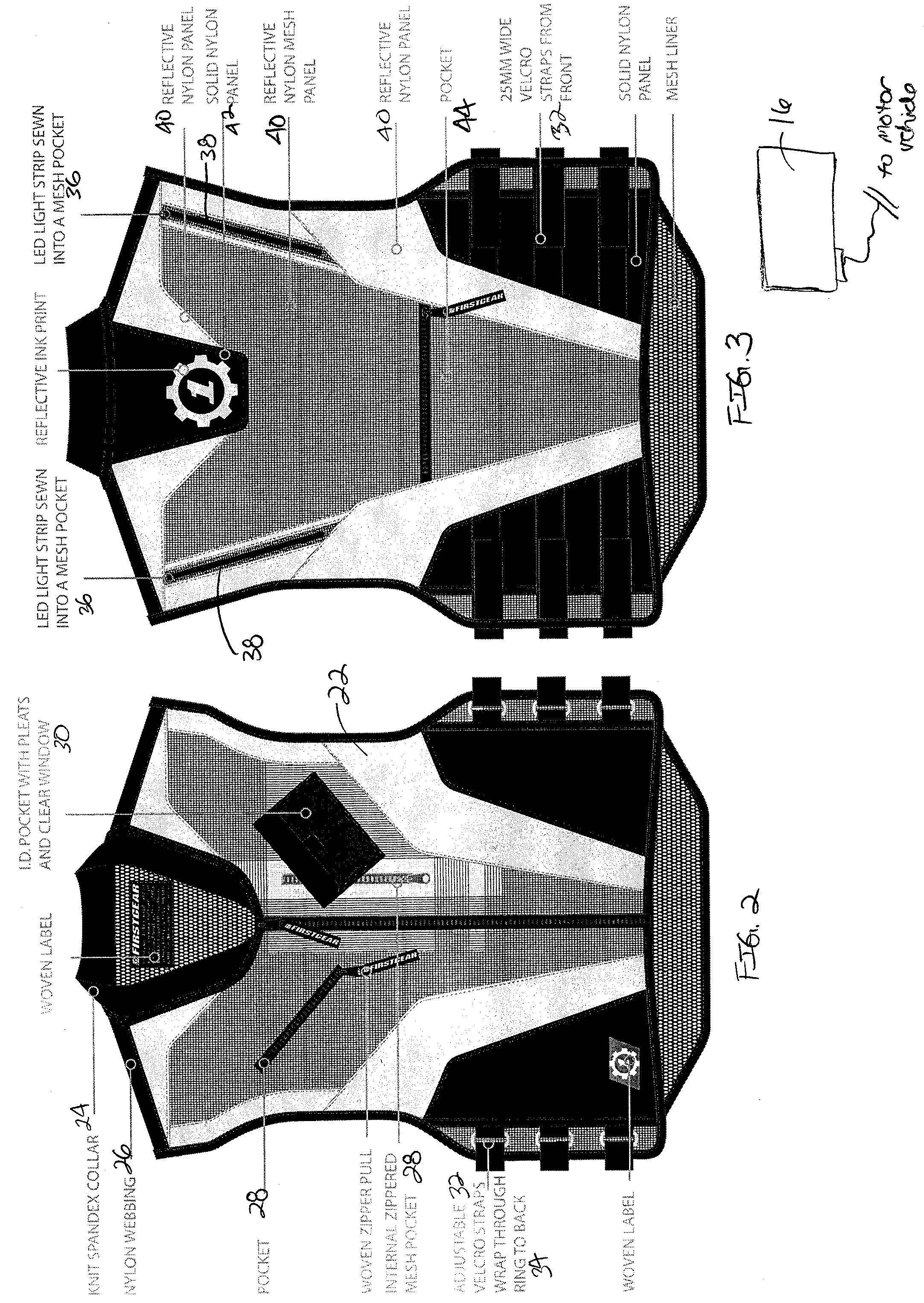 Safety system utilizing lighting incorporated into apparel