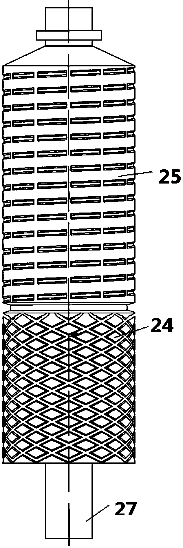 A suction type tartary buckwheat low-pressure grinding and shelling machine