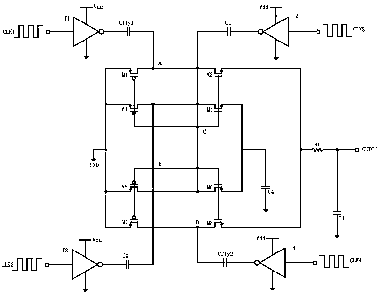 A control circuit applied to soi CMOS radio frequency switch