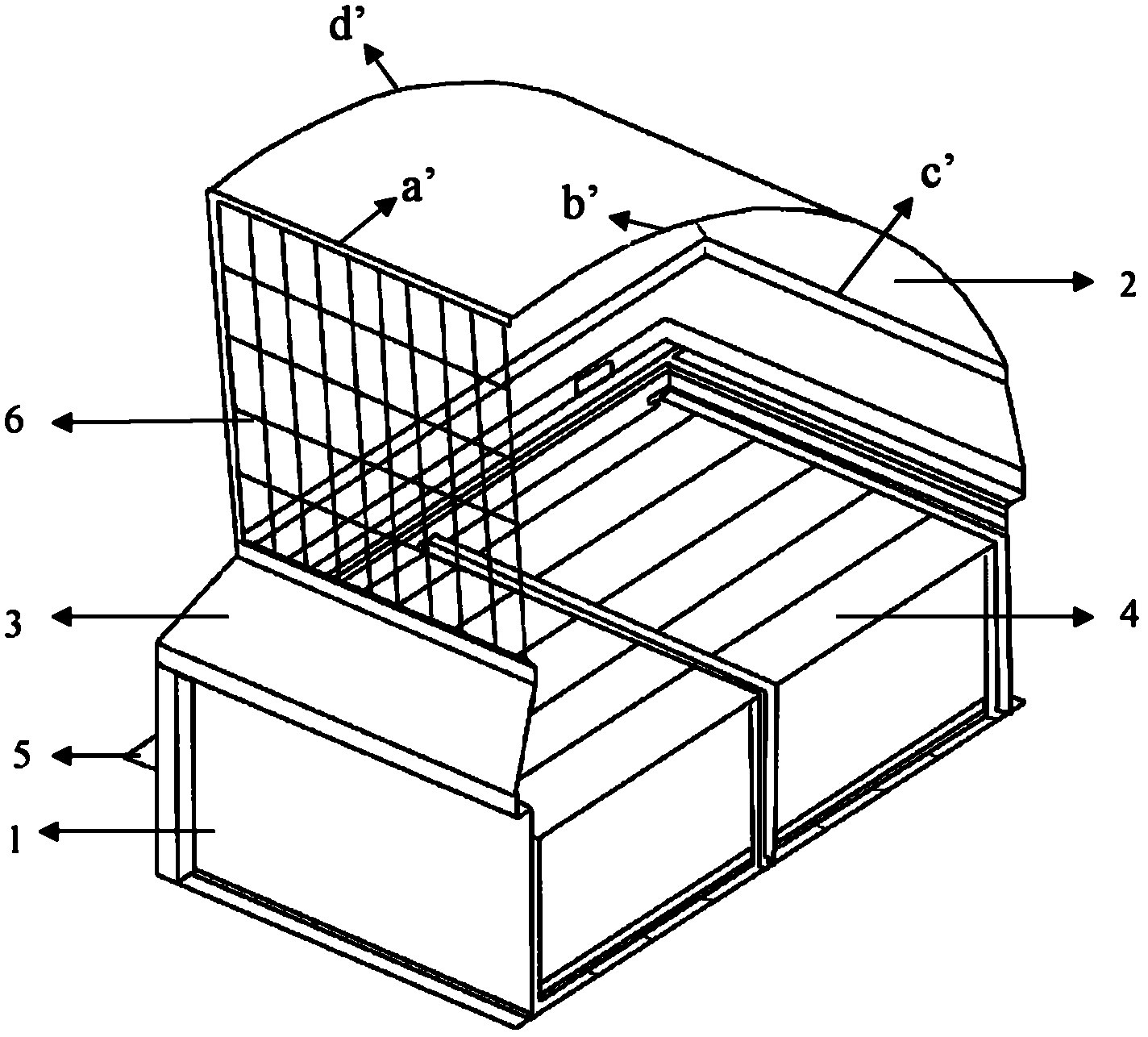 A device for eliminating combustible gas in a closed environment