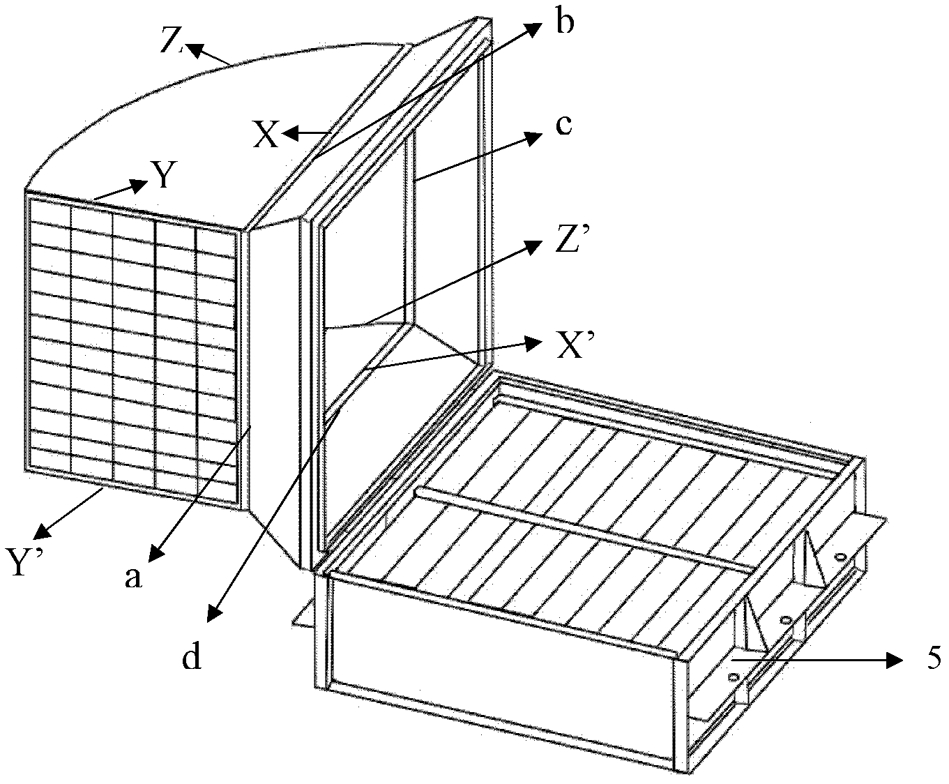 A device for eliminating combustible gas in a closed environment