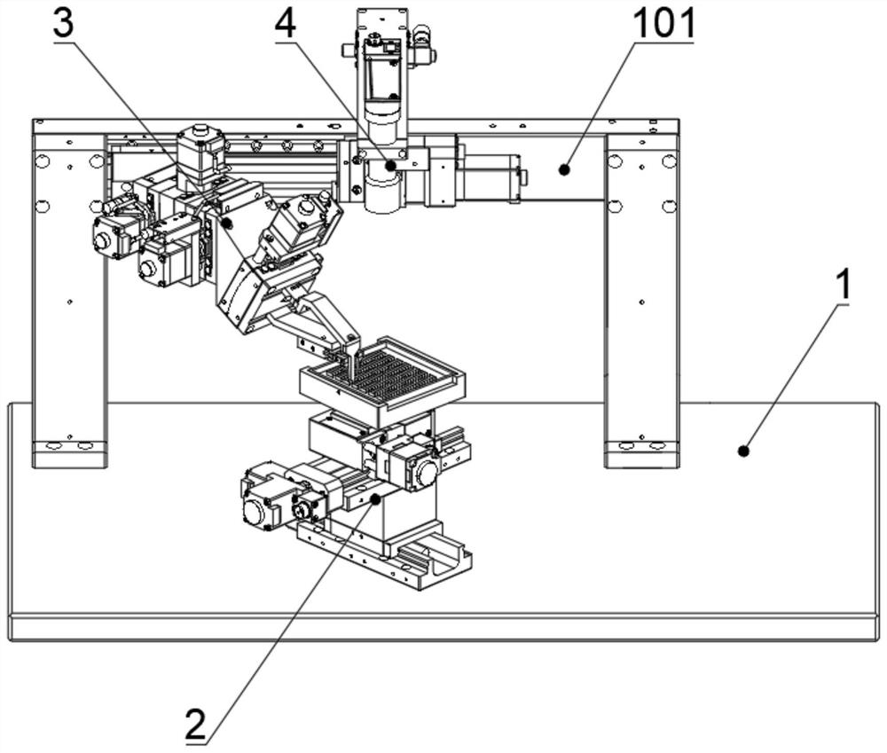 Automatic lens identifying and clamping device