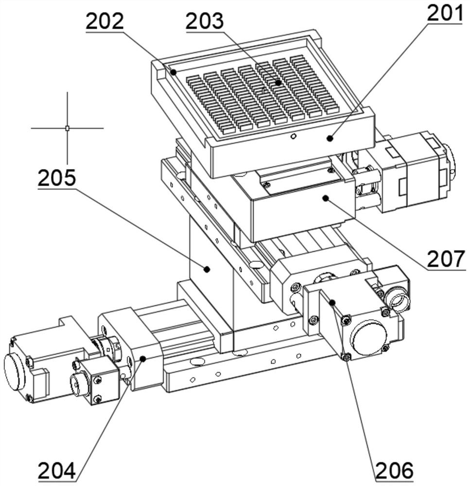 Automatic lens identifying and clamping device