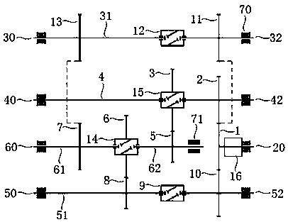 Pipe robot three-axis differential mechanism