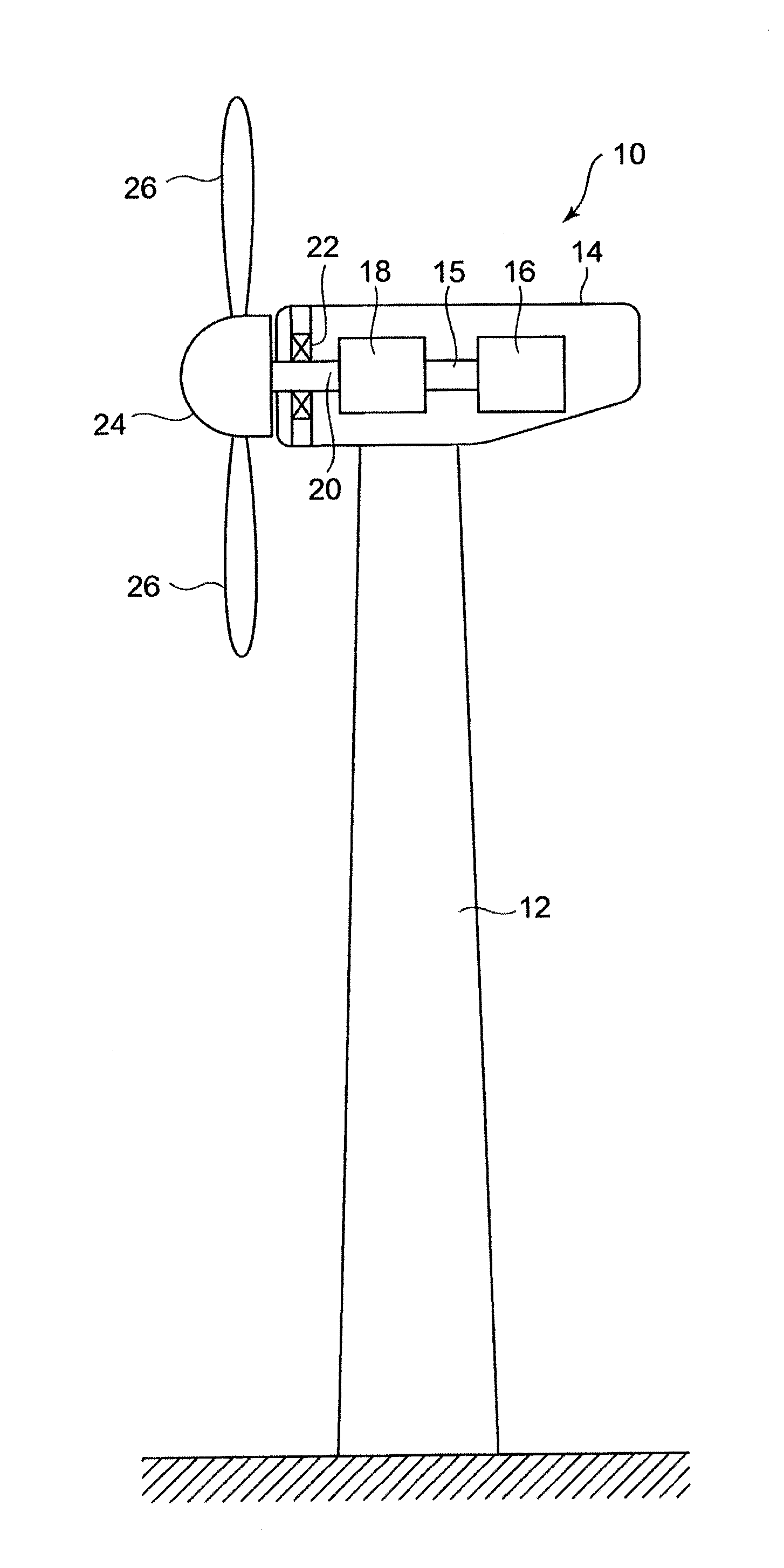 Impact load monitoring system and impact load monitoring method for wind turbine for wind power generation