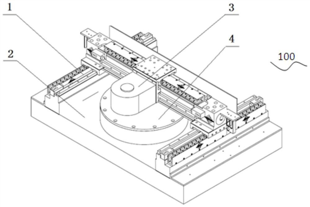 Electromagnetic semiconductor substrate thinning method and device based on linear motor platform