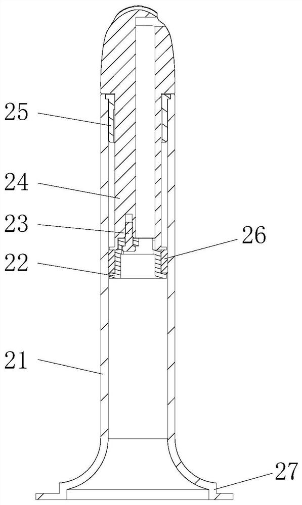 Mirror with double-damping structure and implementation method thereof