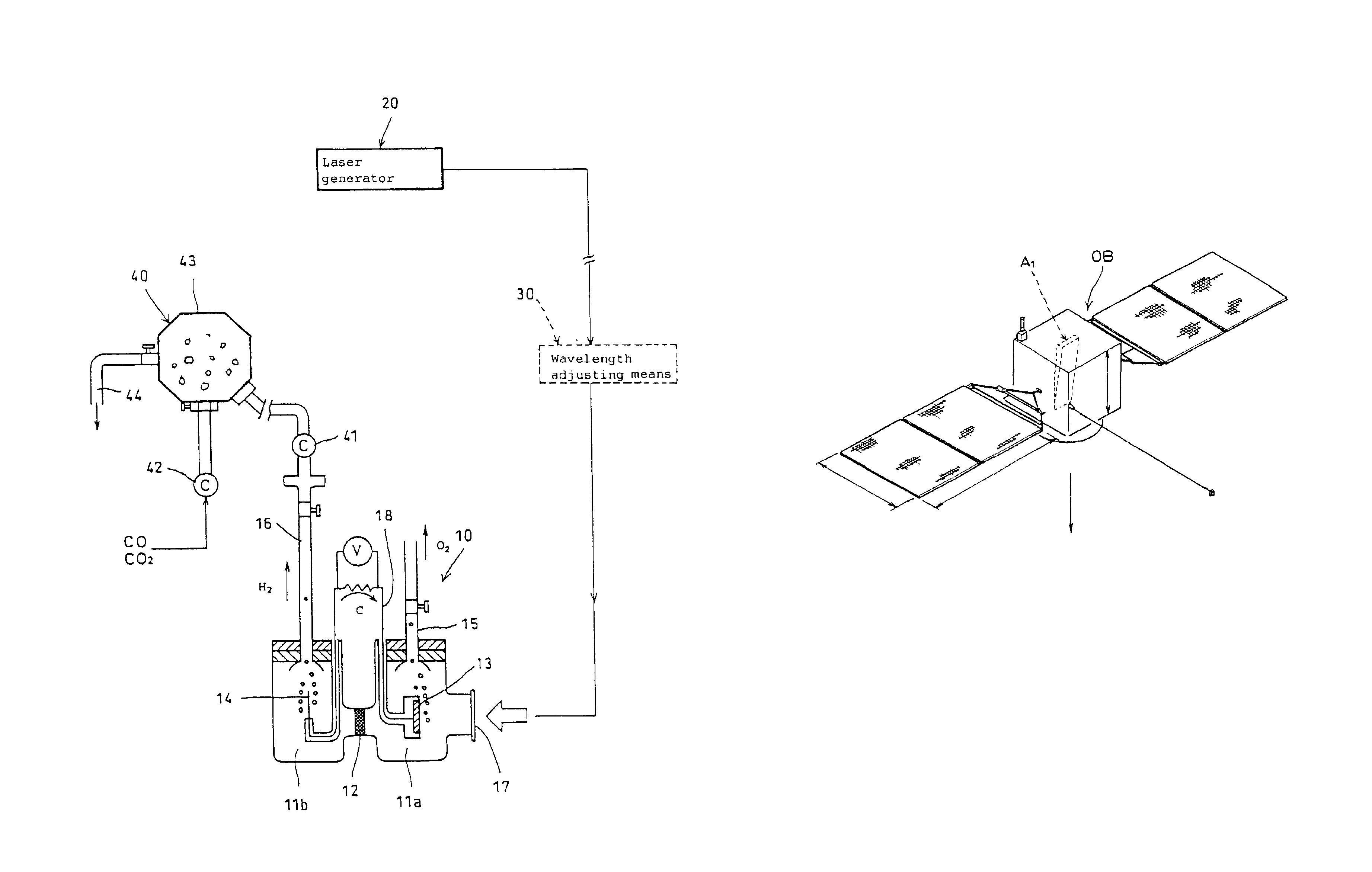 Methane/methanol producing system