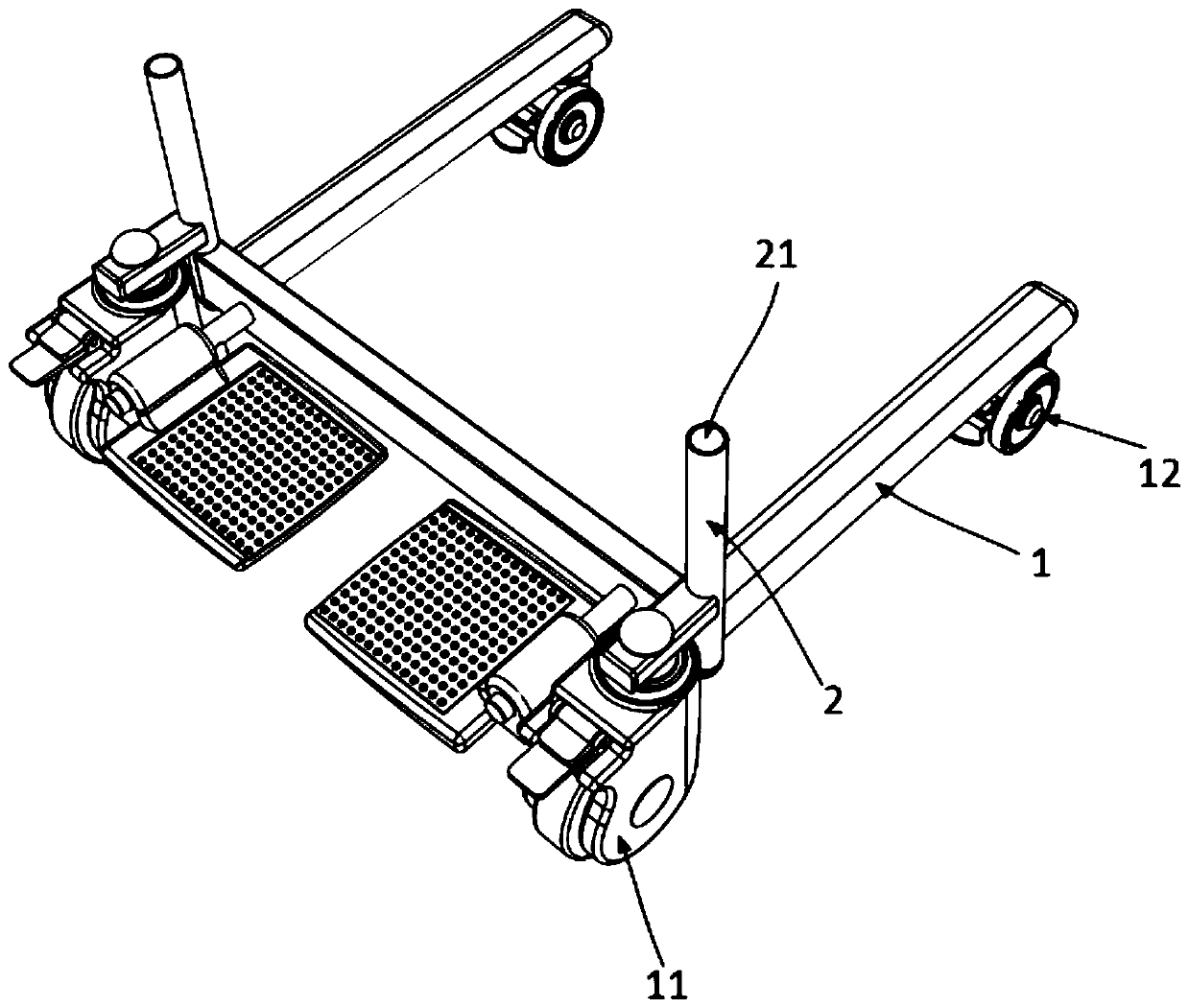 Holding type side shifting vehicle having functions of bed and chair concurrently