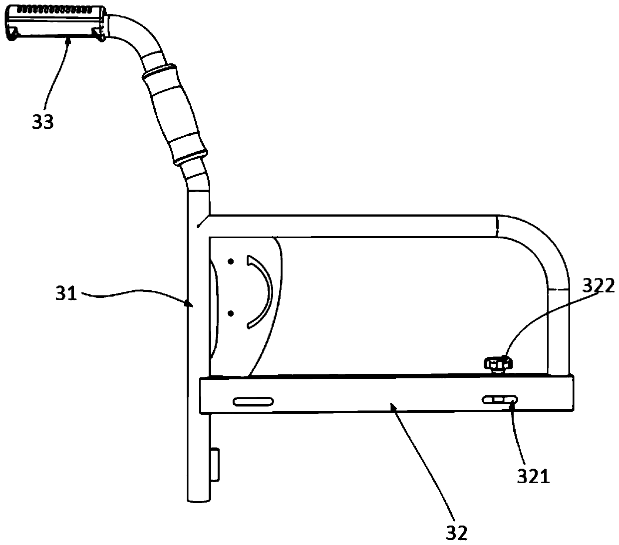 Holding type side shifting vehicle having functions of bed and chair concurrently