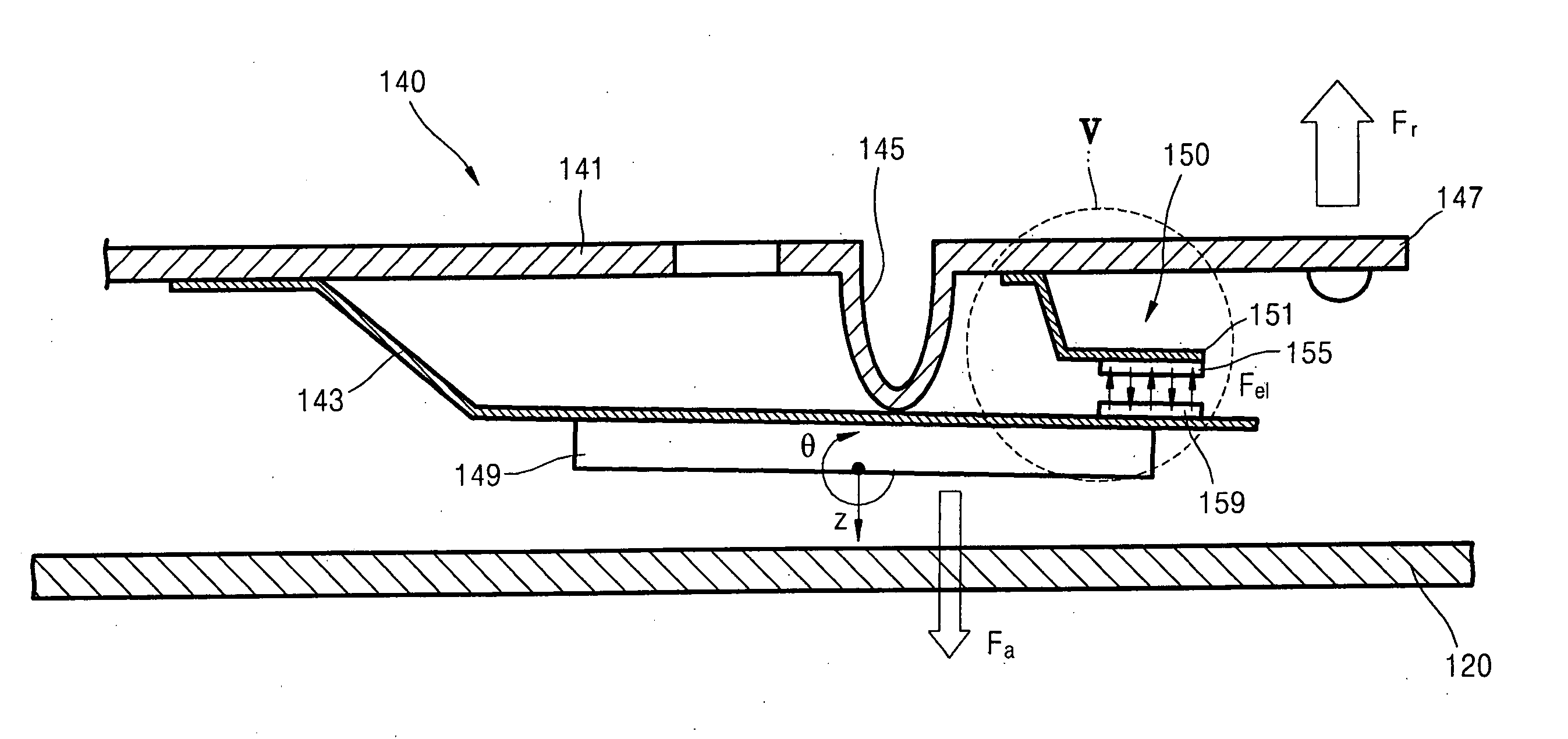 Hard disk drive, suspension assembly of actuator of hard disk drive, and method of operation of hard disk drive