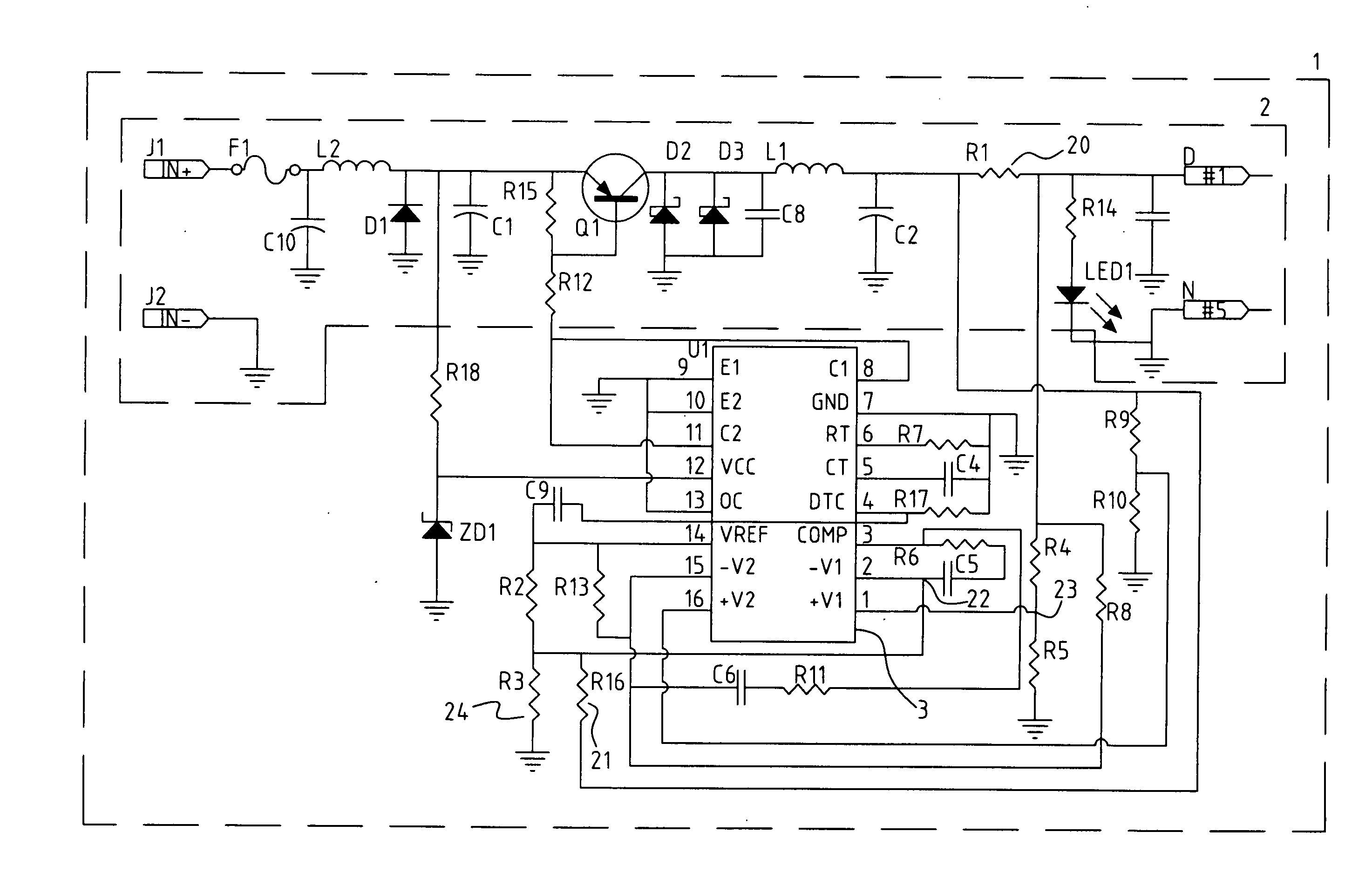 Output voltage compensation device