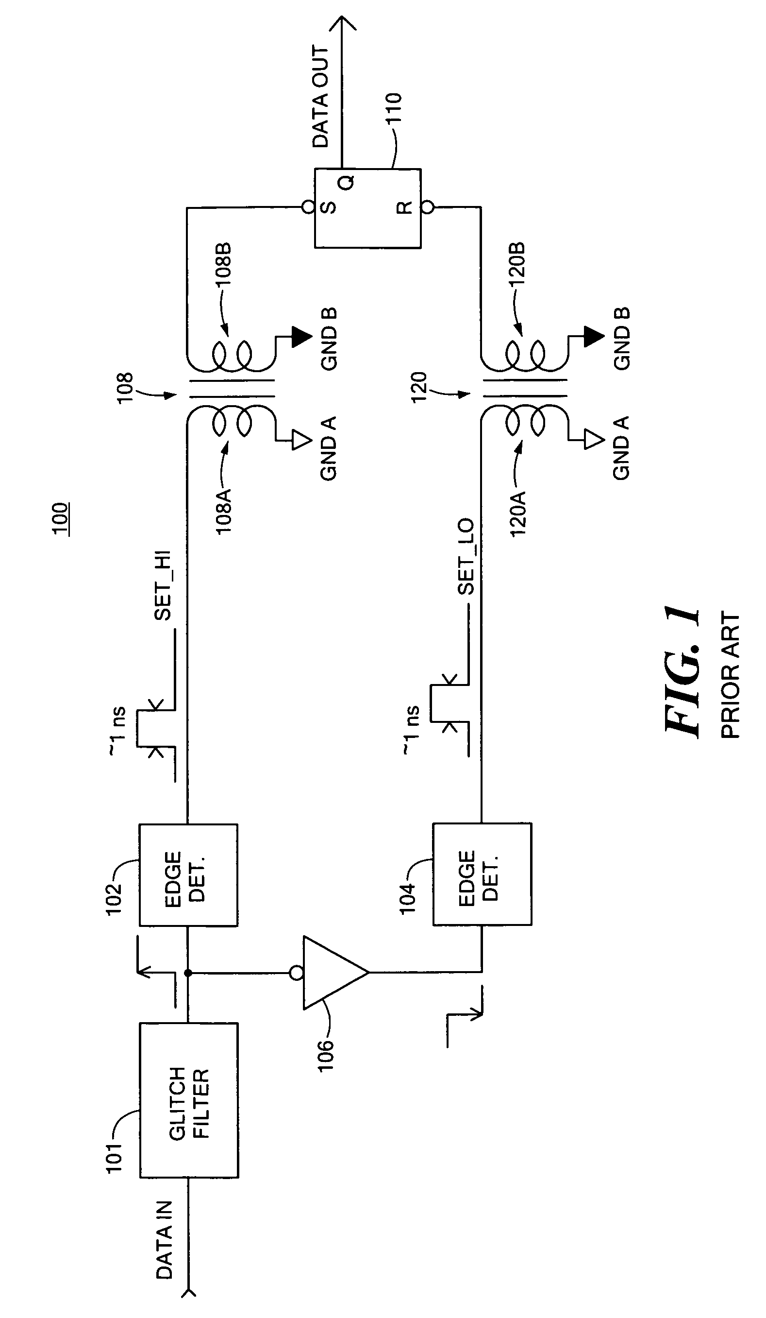 Signal isolator using micro-transformers