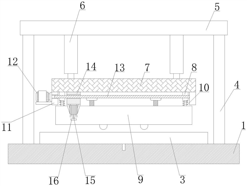 Grinding and polishing device for aluminum alloy panel processing