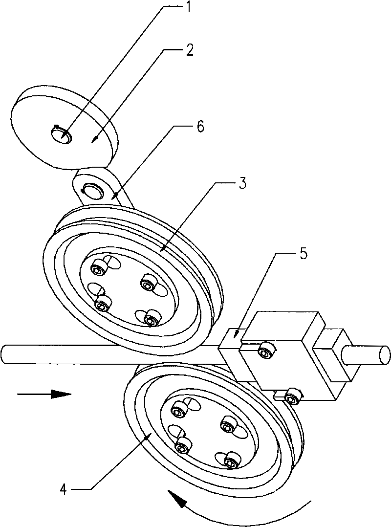 Spring machine wire feeding wheel and wire feeding mechanism