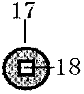 Hole eye tangent vibration type seed feeding method and device