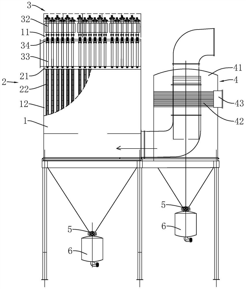 Pyrolysis raw gas high-temperature efficient dust removal method