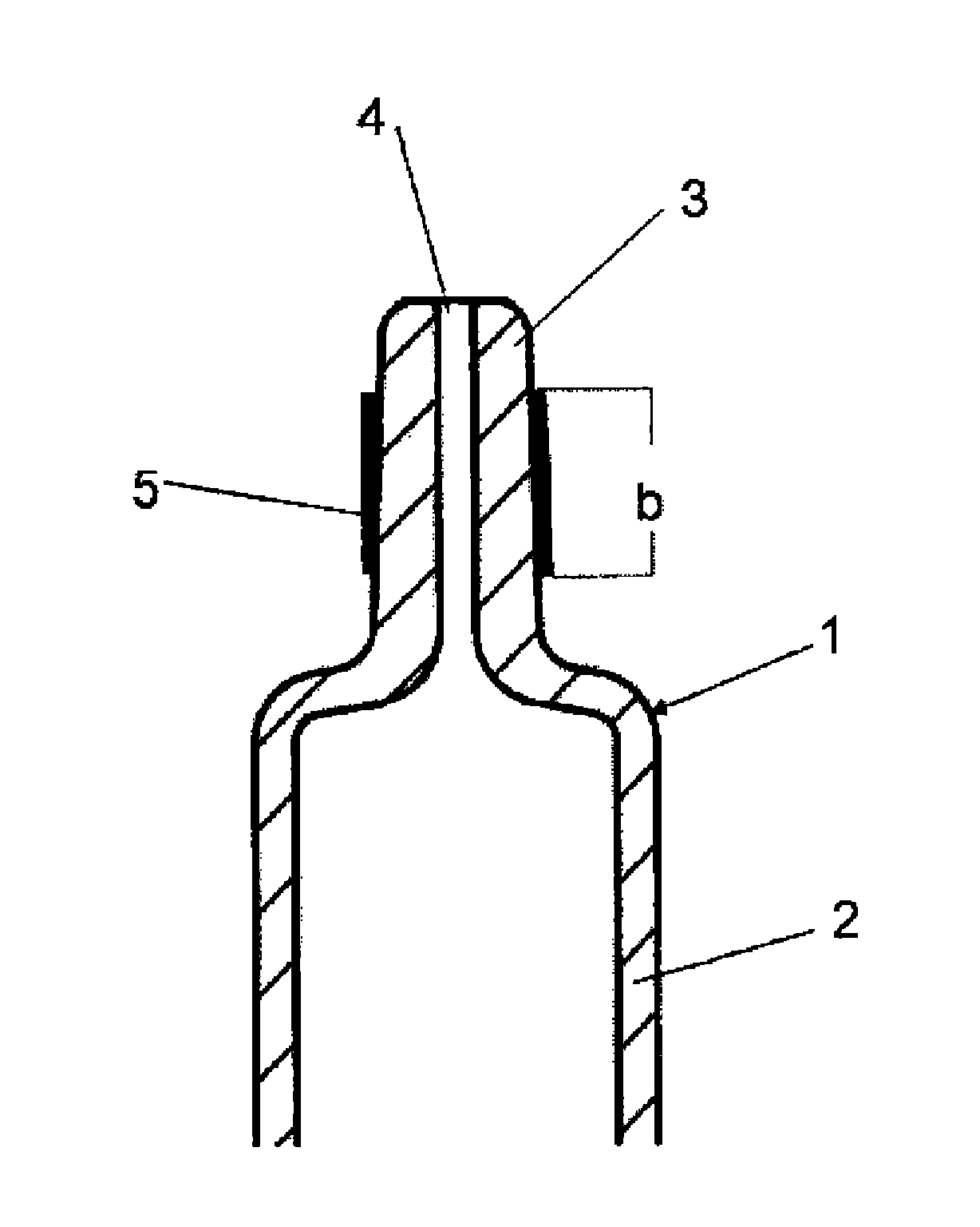 Borosilicate glass syringe with cone coating that increases surface roughness