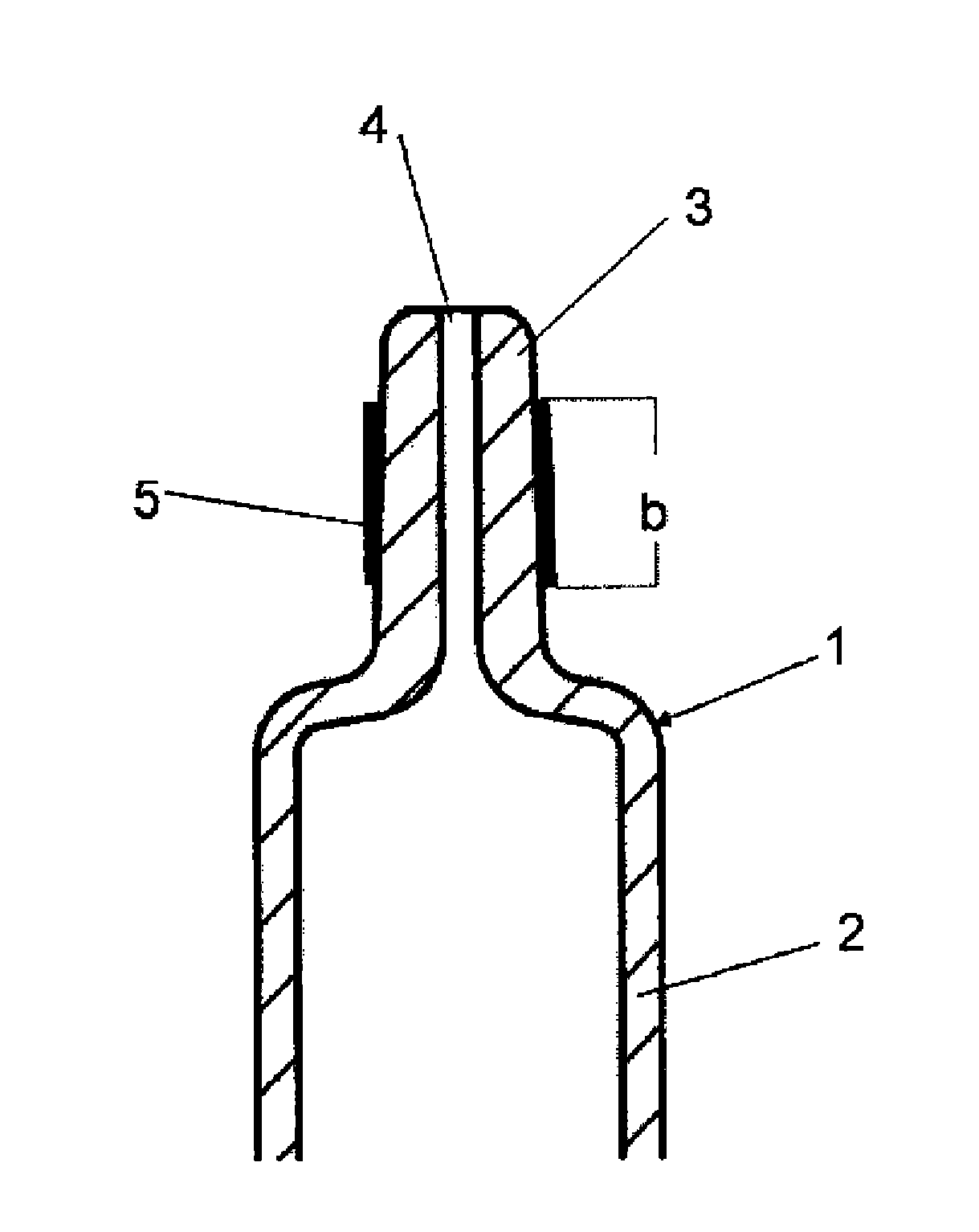 Borosilicate glass syringe with cone coating that increases surface roughness