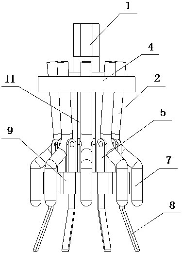 Steel pipe necking machine
