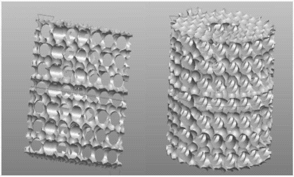 Method for preparing ZrO2 bone repair biological ceramic scaffold material through gradient dip-coating of HA