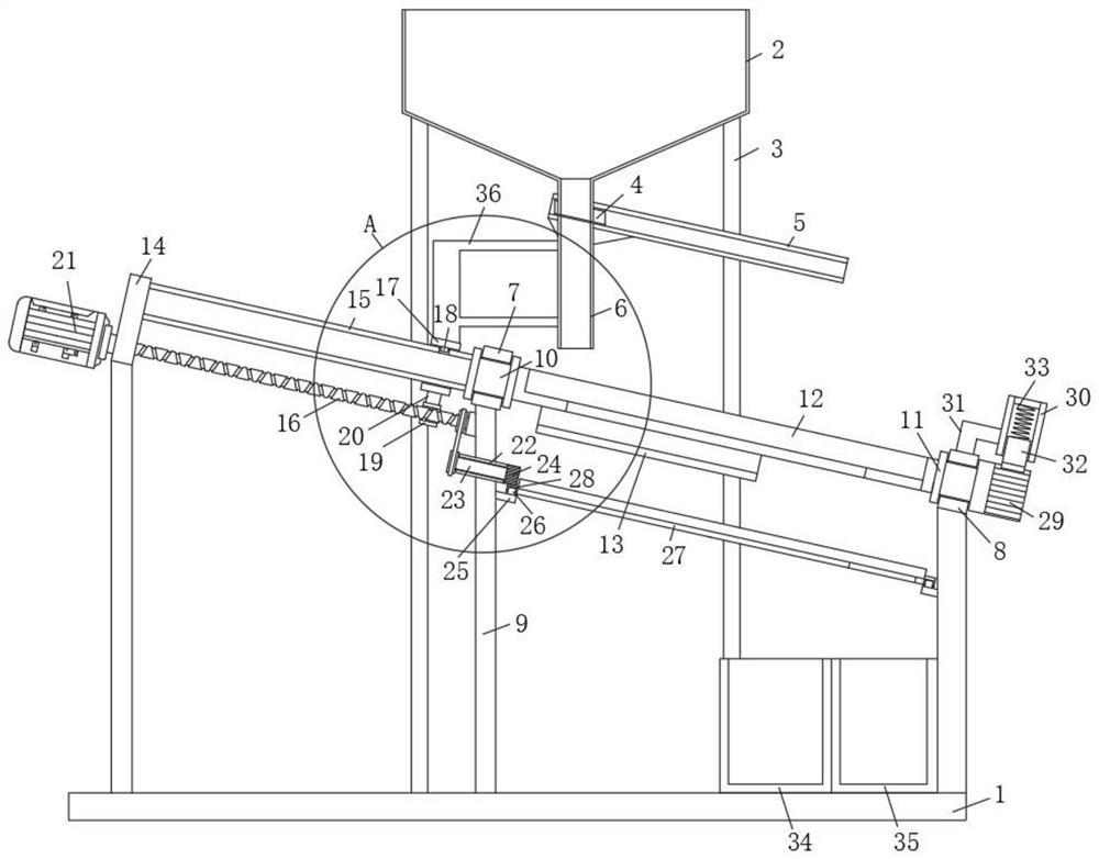 Screening device for snake gourd seed processing