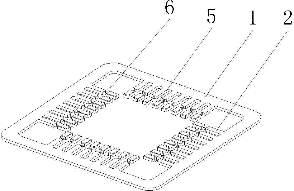 Manufacturing method for leading-out terminals of ceramic integrated circuit encapsulation casing and special lead framework