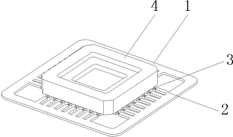 Manufacturing method for leading-out terminals of ceramic integrated circuit encapsulation casing and special lead framework