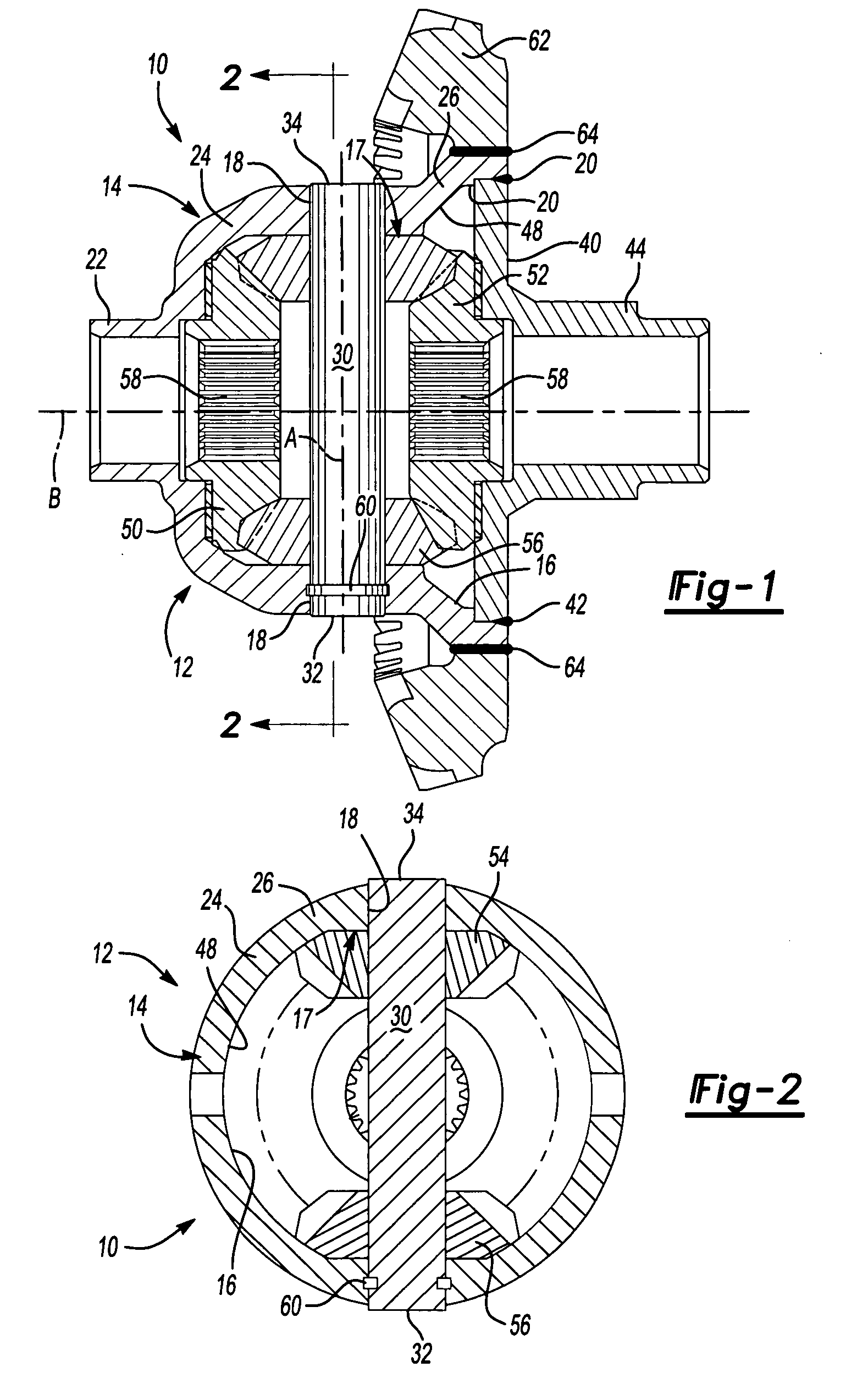 Differential mechanism for a vehicle and method of forming the same