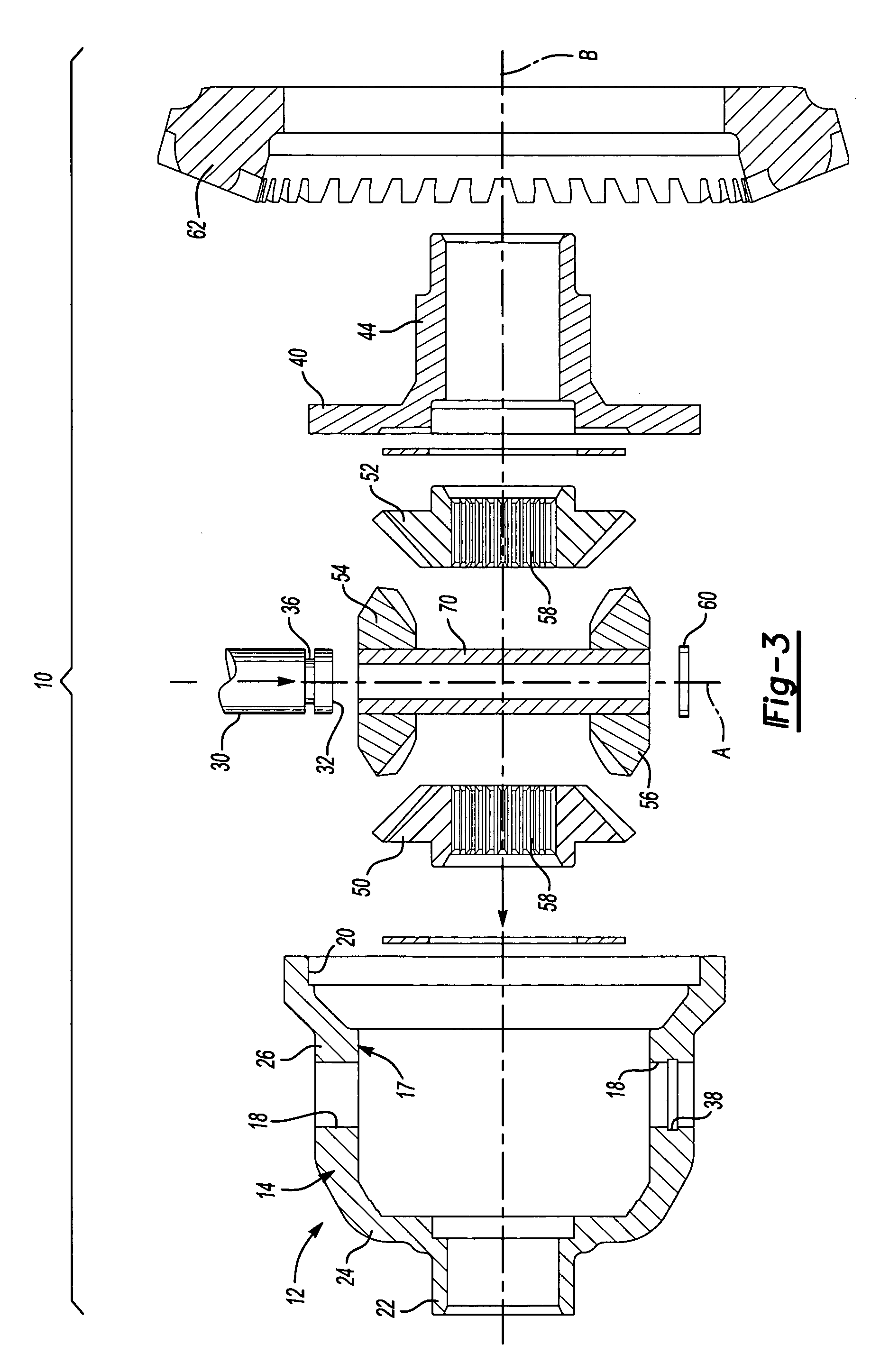 Differential mechanism for a vehicle and method of forming the same