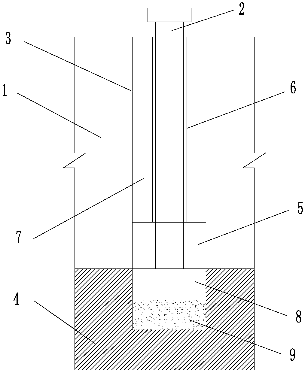 Ballastless track structure settlement lifting device and lifting method thereof