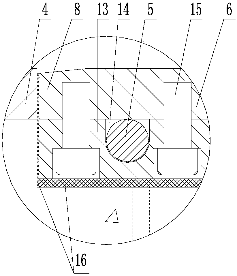 Unit type large-corner damping multi-directional deflection bridge expansion device